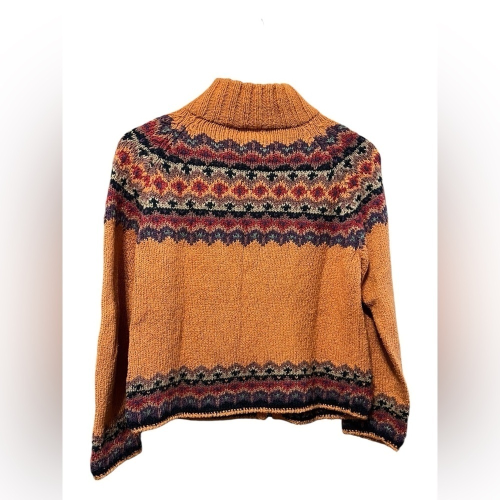 Planet Earth Fair Isle Zip-Up Cardigan – Size S - Picture 3 of 5